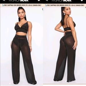 Black and silver two piece set